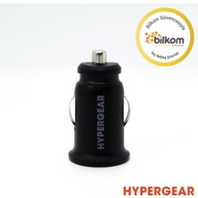 Hypergear 2.1A 2x Hızlı Araç Şarj Aleti Set Apple iPhone Uyumlu Lightning Kablo Siyah