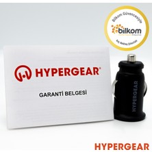 Hypergear 2.1A 2x Hızlı Araç Şarj Aleti Set Apple iPhone Uyumlu Lightning Kablo Siyah