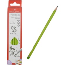 Faber-Castell Faber Castell Pastel 2b Kurşun Kalem  - Yeşil  ( 12 Adet )