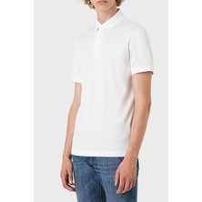 Emporio Armani Pamuklu Regular Fit Düğmeli Polo T Shirt Erkek Polo 8N1F96 1juvz 0100