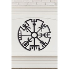 Gowpenart Dizayn Çerçevesiz Vegvisir Ev&ofis Metal Duvar Tablosu