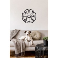 Gowpenart Dizayn Çerçevesiz Vegvisir Ev&ofis Metal Duvar Tablosu