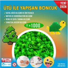 Nusrat Bilişim Ütü ile Yapışan 1000'li Yeşil Boncuk-Tabla-Cımbız 3'lü Set