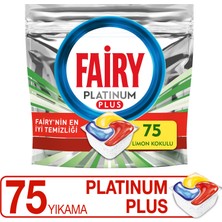 Fairy Platinum Plus Bulaşık Makinesi Deterjanı Tableti / Kapsülü 75 Yıkama