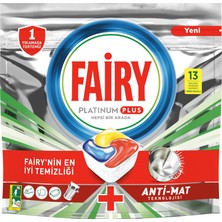 Fairy Platinum Plus Bulaşık Makinesi Deterjanı Tableti / Kapsülü 13 Yıkama