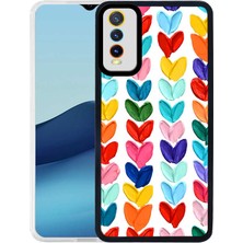 ZORE Vivo Y20S Kılıf Zore M-Fit Desenli Kılıf Heart No6