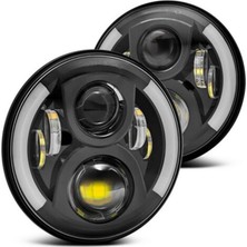 KKmoon 12 V / 24 V Motosiklet LED Far Yuvarlak Retro Dönüş (Yurt Dışından)