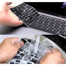 AktarMobile MacBook Pro 14 M1 2021 Klavye Koruyucu 14.2" A2442 Uyumlu Türkçe Q Silikon Ped
