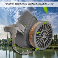 Powecom Powecom 3600 Yarım Yüz Gaz Maskesi Filtre Kartuşu ile (Yurt Dışından)