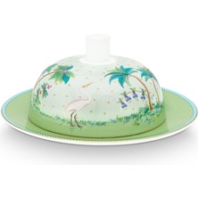 Pip Studio Jolie Yeşil Yuvarlak Tereyağlık 17 cm