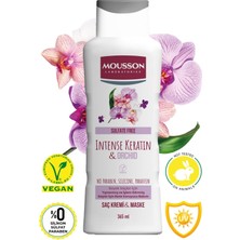 Mousson  Yoğun Keratin & Orkide Içeren Renk Koruyucu ve Yıpranmayı Onaran Saç Bakım Krem ve Maskesi 365 ml