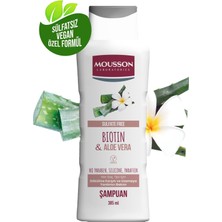 Mousson Biotin ve Aloe Vera Içeren Dökülme Karşıtı ve Uzamaya  Saç Bakım Şampuanı  385 ml