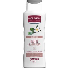 Mousson Biotin ve Aloe Vera Içeren Dökülme Karşıtı ve Uzamaya  Saç Bakım Şampuanı  385 ml