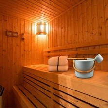 Dolity Retro Alüminyum Sauna Kova Namlu ile Laptle Kiti 5l (Yurt Dışından)