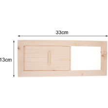 Dolity Ladin Sauna Hava Havalandırma Paneli Sauna Aksesuarları 33 cm (Yurt Dışından)