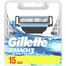 Gillette Mach3 Start Yedek Tıraş Bıçağı 15 Adet