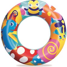 Can Oyuncak 56 cm Desenli Simit - Mavi