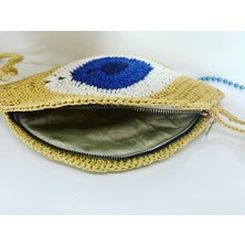 Pink Bag Göz Hasır Clutch Çanta