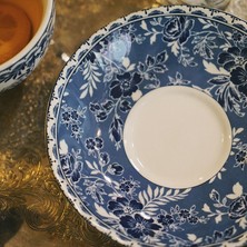 Xhang Mavi Eski Moda Retro Seramik Kahve Fincanı Set Lüks İngilizce Porselen Öğleden Sonra Çay Bardağı Seti Yeniden Kullanılabilir Xicaras Mutfak Ürünleri BD50 | Kupa  lar