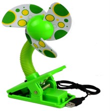 YKD Store Bebek Beşik Arabası Hayranı Mini Taşınabilir Klip Usbcharging Yurt Ofisi Küçük Elektrikli Fan (Yeşil)