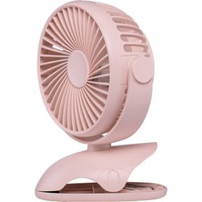 Ocube D603 4W USB Şarj Masaüstü Fan Klip Fanı 4 Hız Kontrolü Pembe (Yurt Dışından)