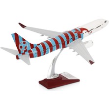 Zekupp Boeing 737-800 Bordo Mavi Taraftar Özel Tasarımlı 1/100 Maket Uçak, Model A