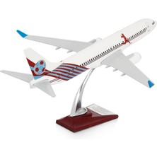 Zekupp - Maket Uçak Boeing 737-800 1/100 - Bordo Mavi Taraftar, Özel Tasarım Model Uçak