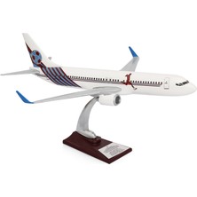 Zekupp - Maket Uçak Boeing 737-800 1/100 - Bordo Mavi Taraftar, Özel Tasarım Model Uçak