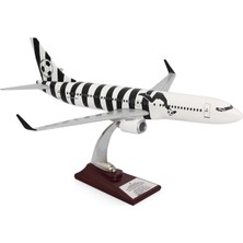 Zekupp - Maket Uçak Boeing 737-800 1/100 - Siyah Beyaz Taraftar, Özel Tasarım Model Uçak