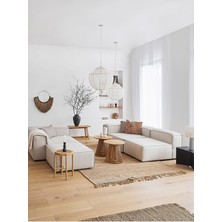 S Home Design Concept Frida Modüler Köşe Koltuk Takımı 4 Modül Pofidik Köşe