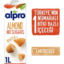 Alpro Şekersiz Badem Sütü 1lt Laktozsuz Bitkisel Vegan Süt