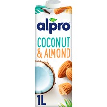 Alpro Hindistan Cevizli & Badem Sütü 1lt Laktozsuz Bitkisel Vegan Süt