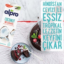 Alpro Şekersiz Hindistan Cevizi Sütü 1lt Laktozsuz Bitkisel Vegan Süt