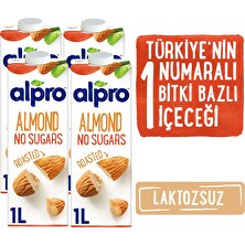 Alpro Şekersiz Badem Sütü 4x1L
