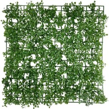 Nettenevime Yapay Çiçek Duvar Kaplama Panel Şimşir Tabaka 50*50CM Dik Duvar Uygulama