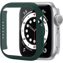 Omac Apple Watch Seri 7 45MM Uyumlu Kasa ve Ekran Koruyucu Yeşil