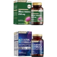 Nutraxin Milk Thistle 60 Tablet + Keratin Formula 60 Tablet