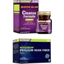 Nutraxin Cleanse Formula 7 Detox 14 Tablet + Nutraxin Psyllium Husk Fiber 30 Saşe