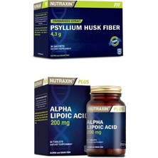 Nutraxin Psyllium Husk Fiber 30 Saşe + Alfa Lipoik Asit 200 Mg 60 Tablet