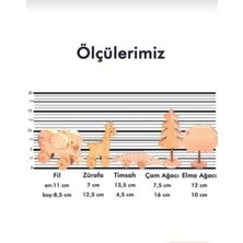 Websunday Ahşap Oyuncak Hayvan Seti