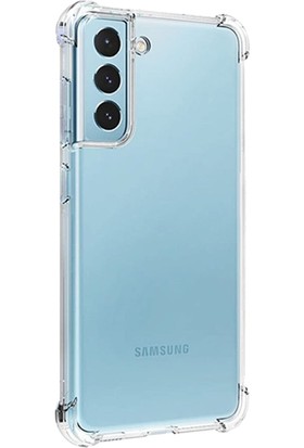Dafoni Hummer Samsung Galaxy S21 Fe 5g Ultra Koruma Kamera Korumalı Silikon Kenarlı Şeffaf Kılıf
