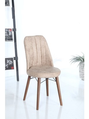 Morkese Home Consept İnjir Home Astro Serisi  1 Adet Sandalye Mutfak Sandalyesi Yemek Odası Sandalyesi - Cappucino