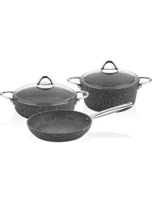 Falez Hera 5 Parça Granit Set