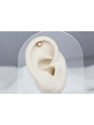 Glorria Altın Güneş Helix Piercing