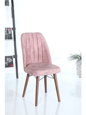 İnjir Home Daws Serisi  1 Adet Sandalye Mutfak Sandalyesi Yemek Odası Sandalyesi - Pembe