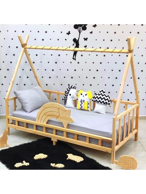 MiniWood Nirvana Kuyruklu Yıldız Montessori Yatak Çocuk Karyola