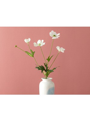 English Home Daisy Tek Dal Yapay Çiçek 62 cm Beyaz
