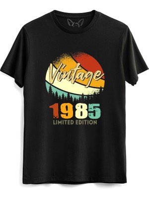 Alfa Tshirt Vintage 1985 Retro Siyah Tshirt