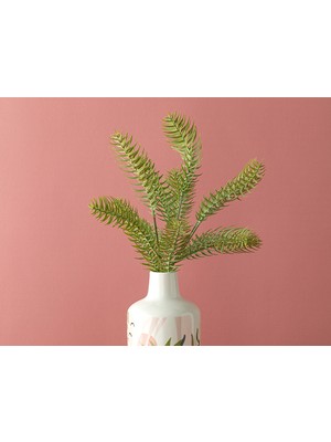 English Home Pine Tek Dal Yapay Çiçek 48 cm Açık Yeşil