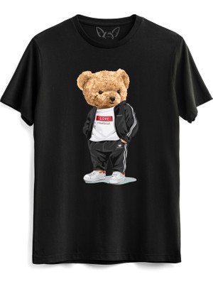 Alfa Tshirt Love Yourself Tedy Bear Siyah Tshirt